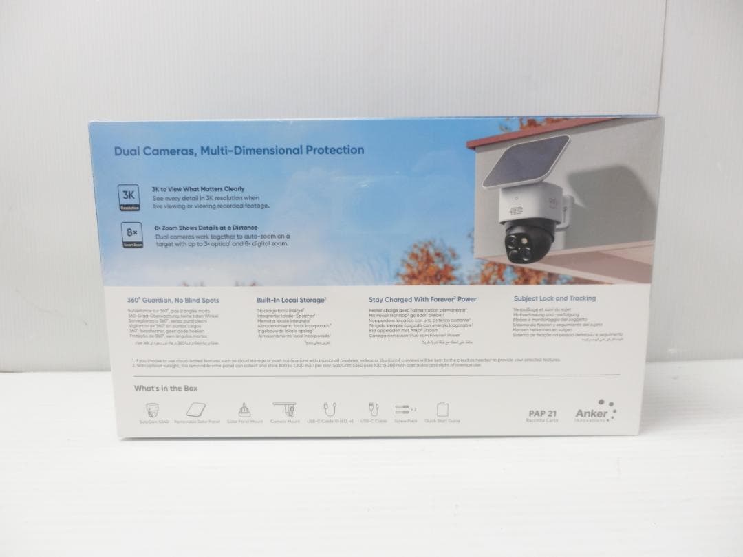 Anker Eufy 屋外カメラ S340 T8170521 防犯カメラ ①
