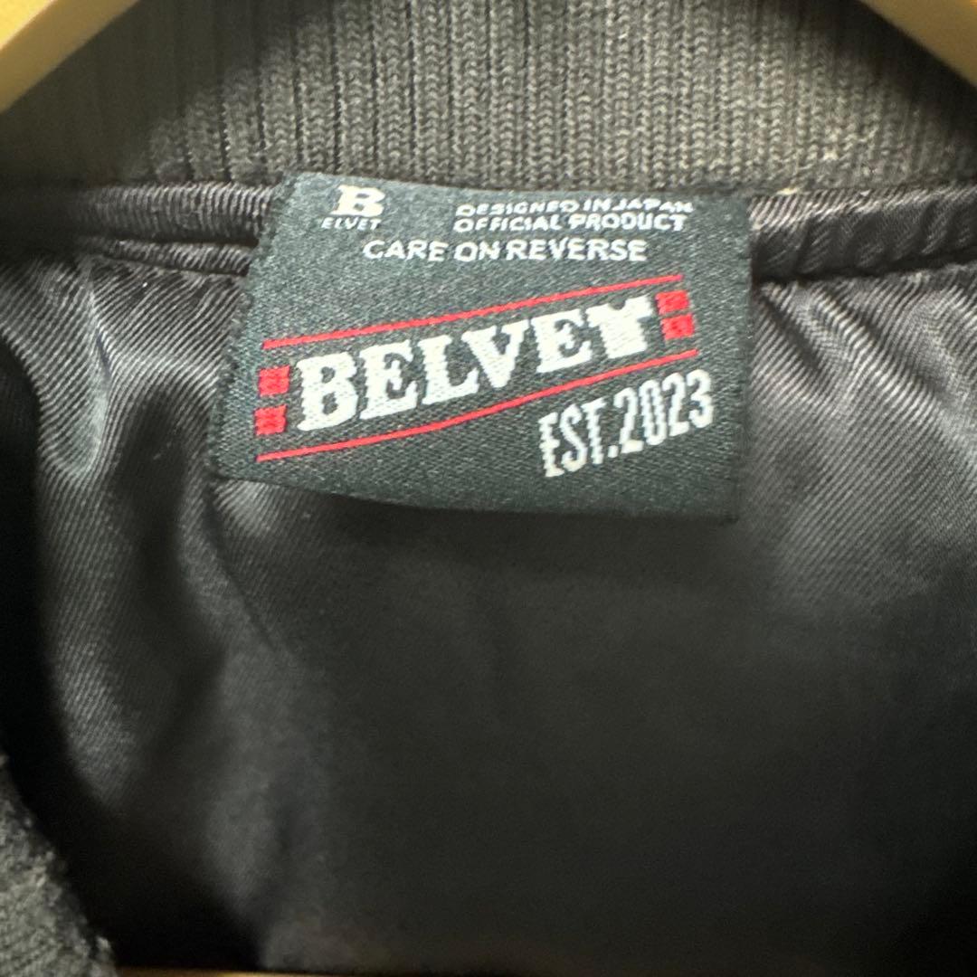 BELVET Faded MA-1 Bomber Jacket ブラウン M