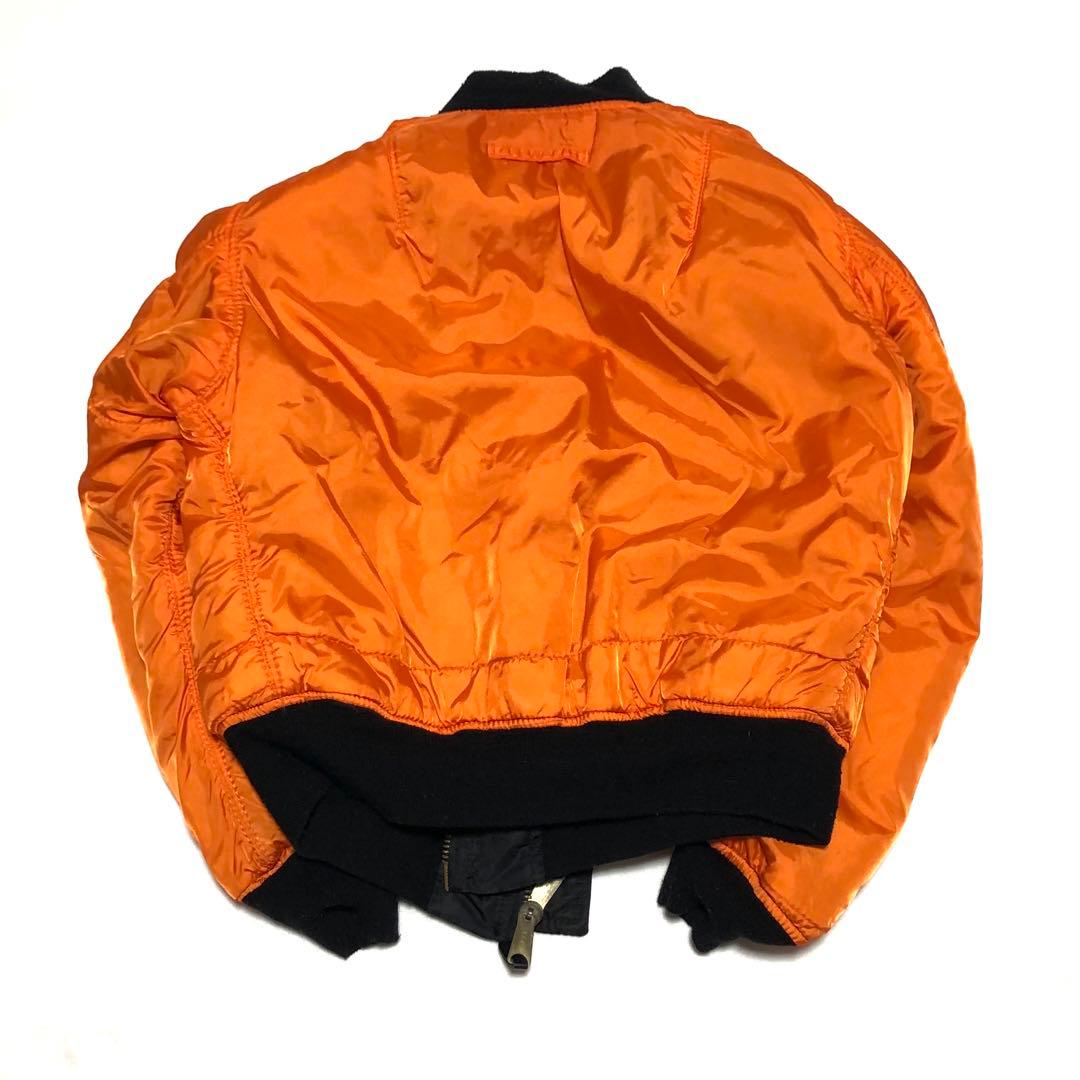 アルファ MA-1 M ブラック USA製 vintage 短丈 ショート丈