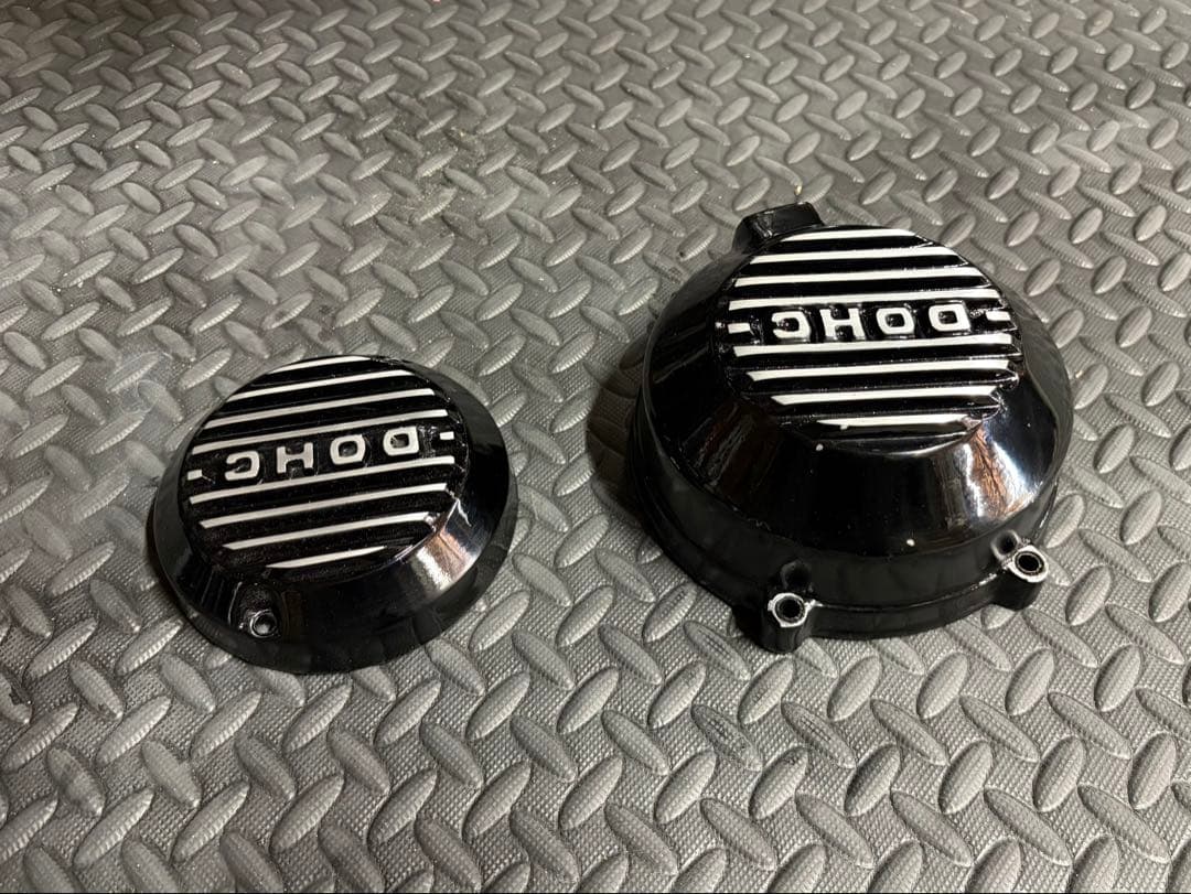 ゼファー750 DOHC ポイントカバー & ダイナモカバー 2点セット