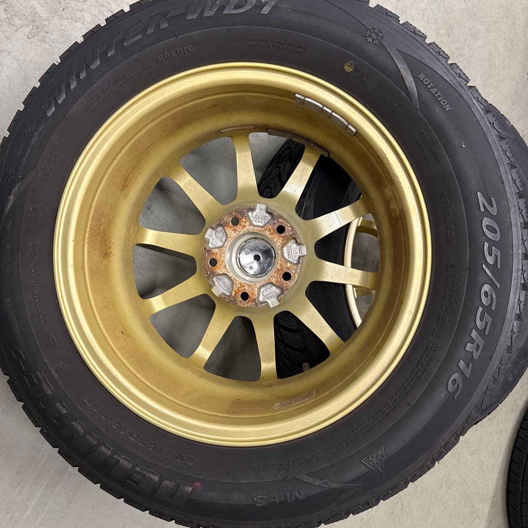 ①アルミホイール　16インチ　6.５ｊ　オフセット３８？　2本セット