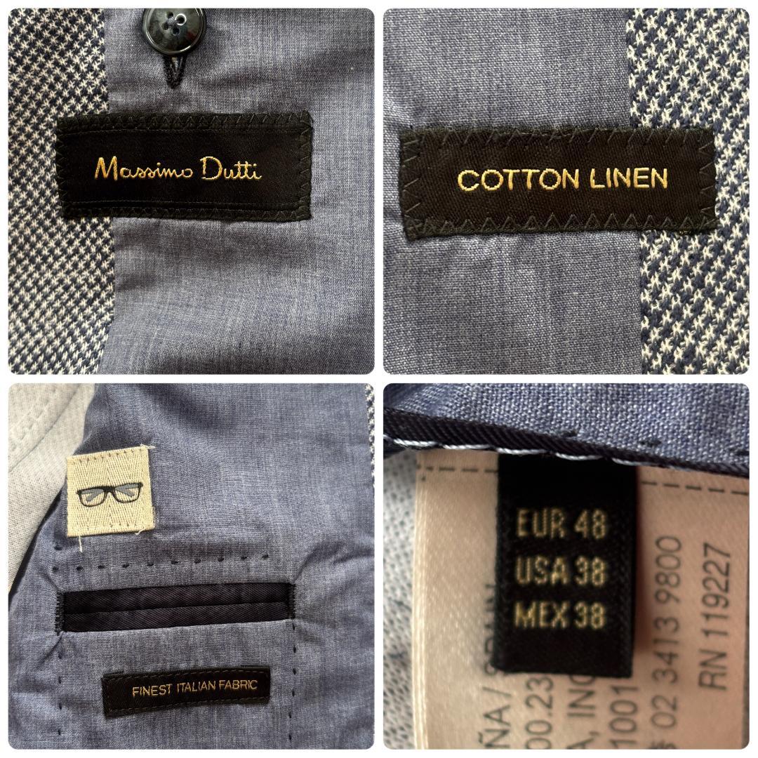 新品 Massimo Dutti テーラードジャケット イタリア生地 アンコン