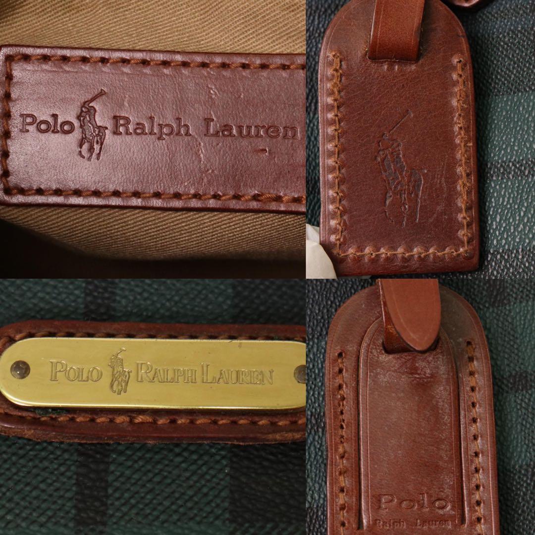POLO Ralph Lauren ミニボストンバッグ チェック　ヴィンテージ