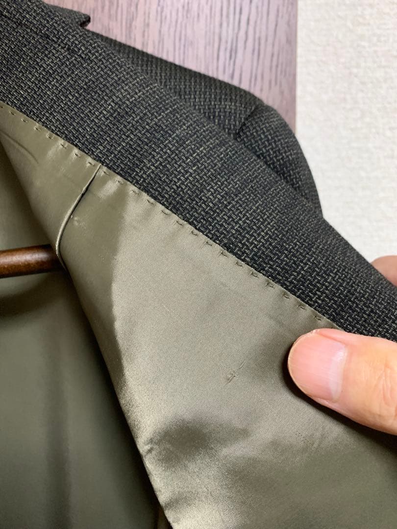AB5ジャケット新品未使用！イタリアREDA高級服地ジャケット！オリーブ！極小訳