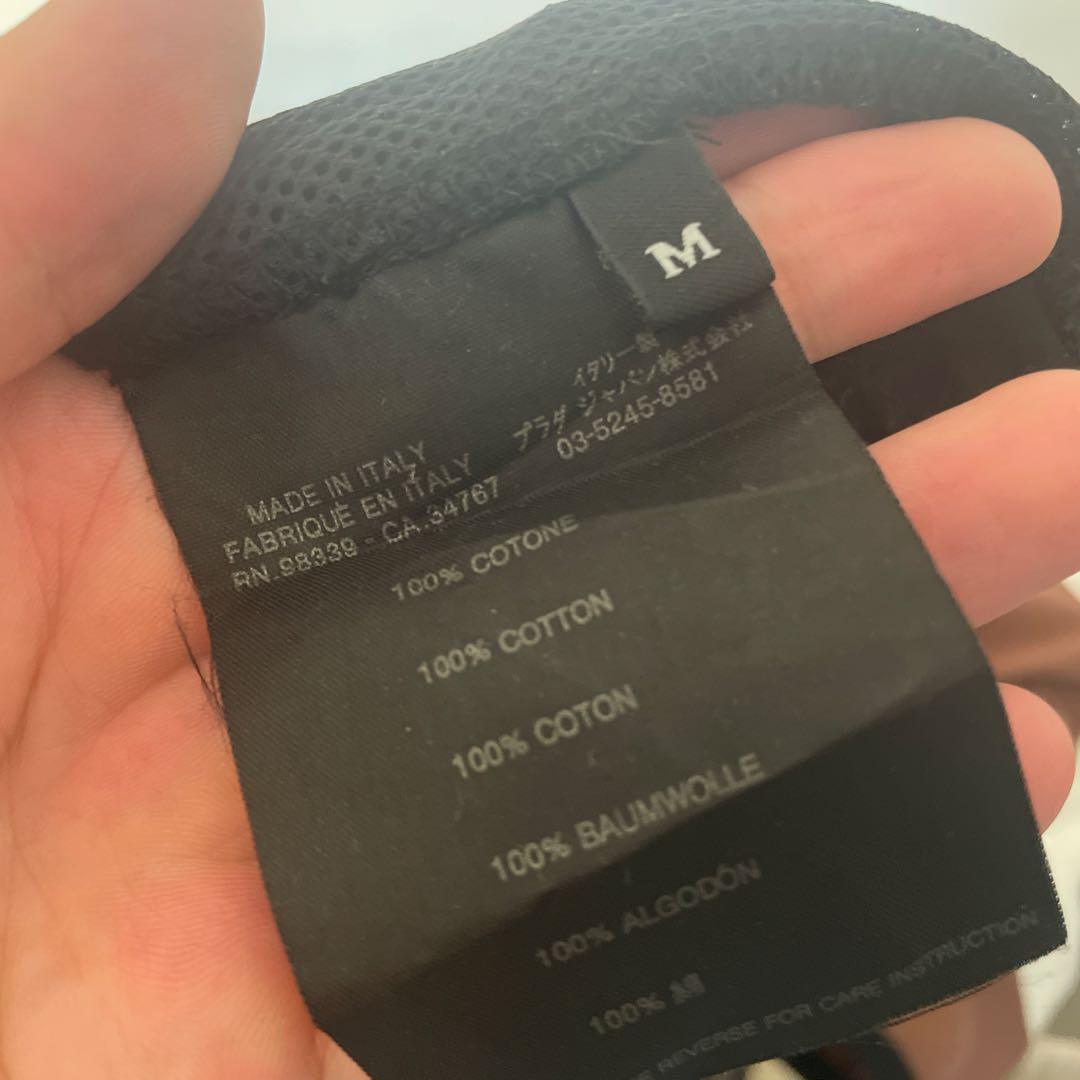 PRADA SPORT プラダスポーツ ジップアップ ブラック ポロシャツ 半袖