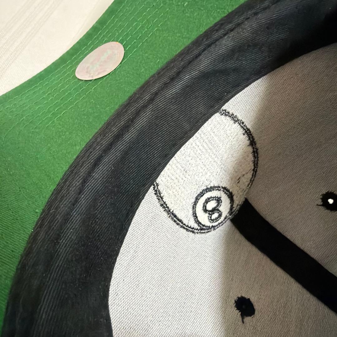 激レア❗️ ステューシーSTUSSY キャップ エイトボール 刺繍 ブラック