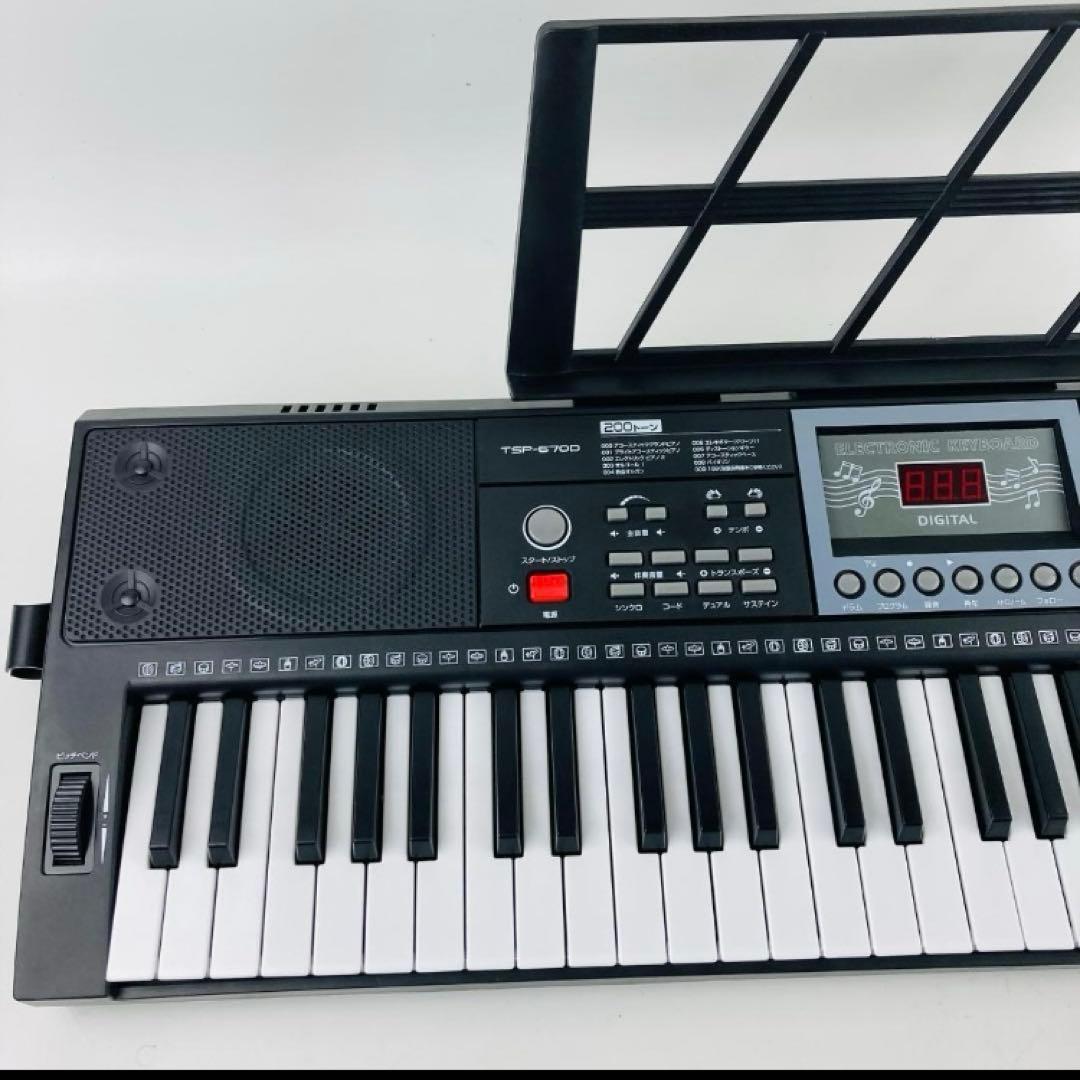 未使用品 電子キーボード TSP-670D 夢グループ　ガイド機能付き電子ピアノ