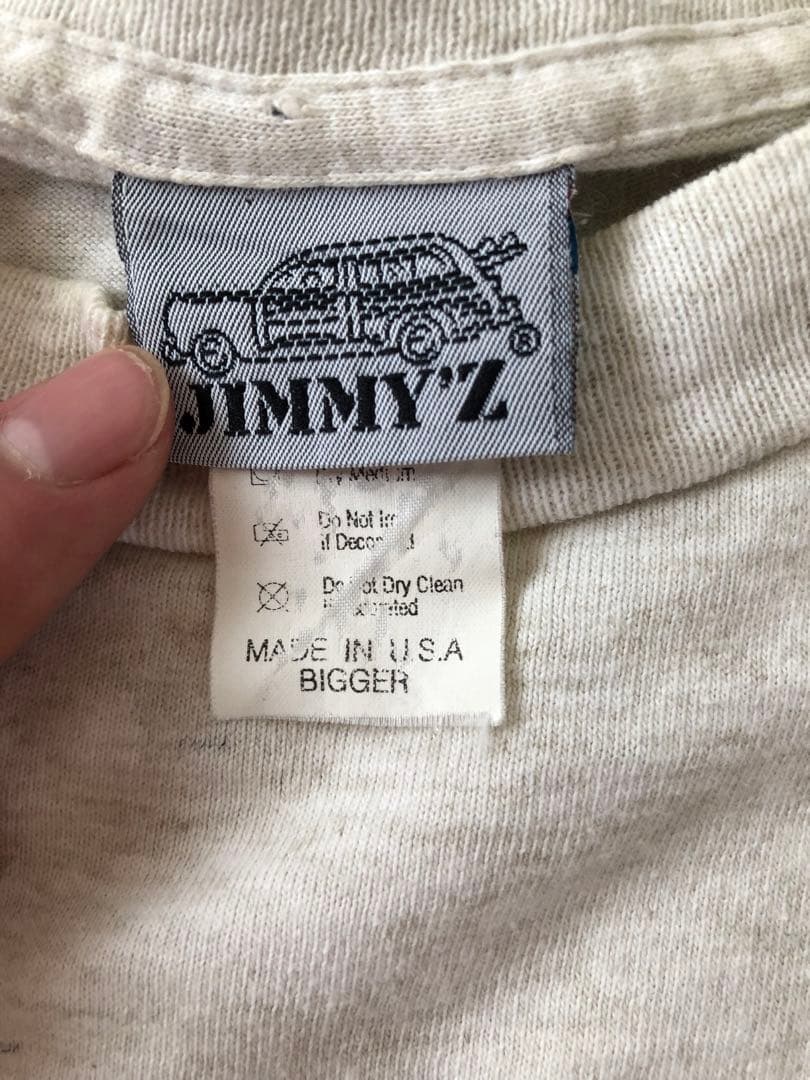 ひ*ー様 ヴィンテージ 90s JIMMY'Z Ｔシャツ　USA製　Lサイズ