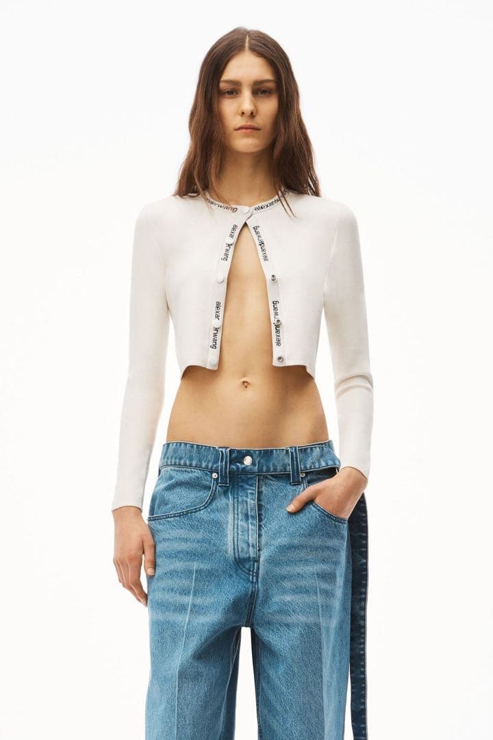 AlexanderWang アレキサンダーワン クロップドカーディガン