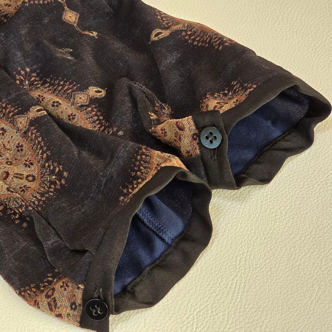 ​美品 VIVIENNE TAM パワーネット チャイナワンピース 幾何学模様