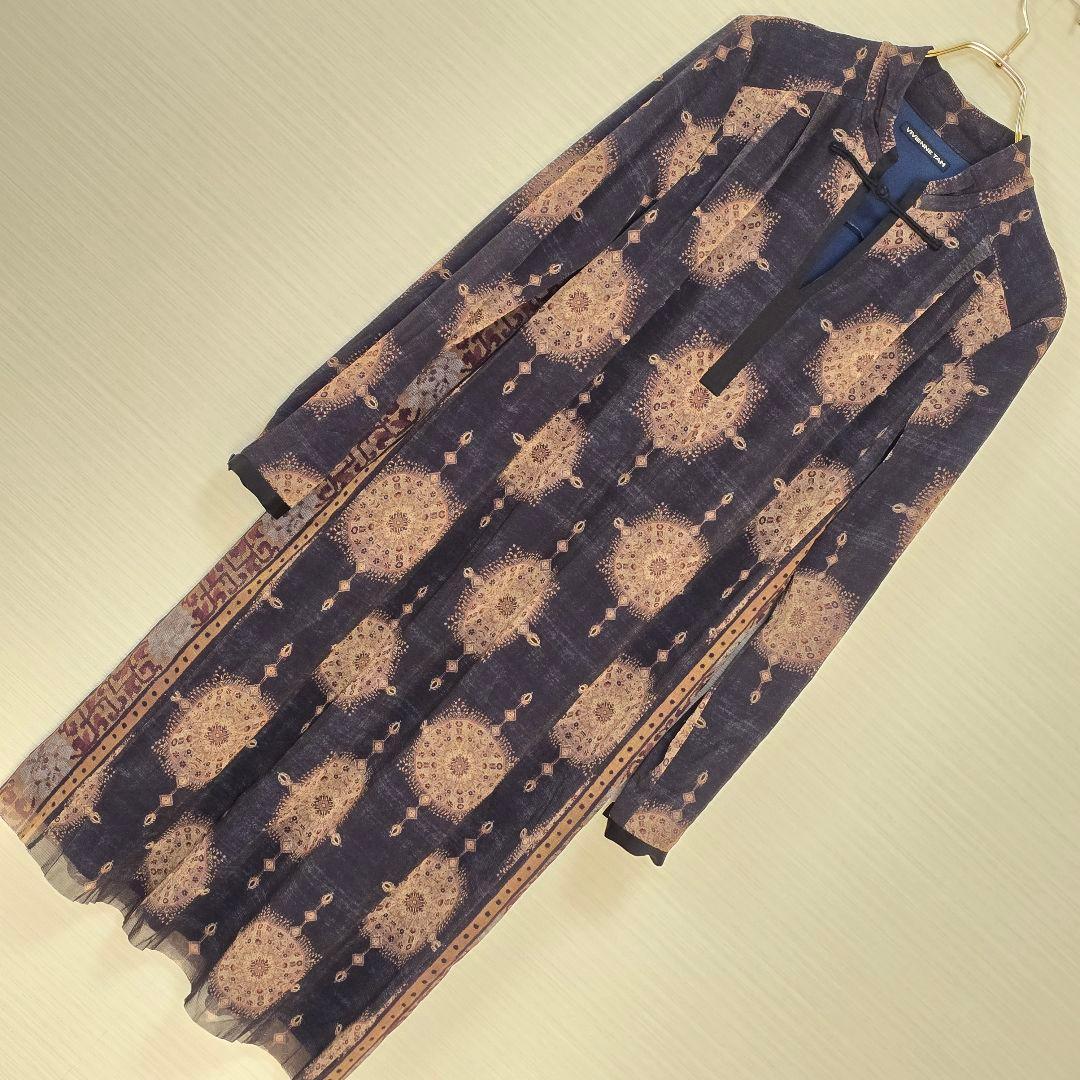 ​美品 VIVIENNE TAM パワーネット チャイナワンピース 幾何学模様