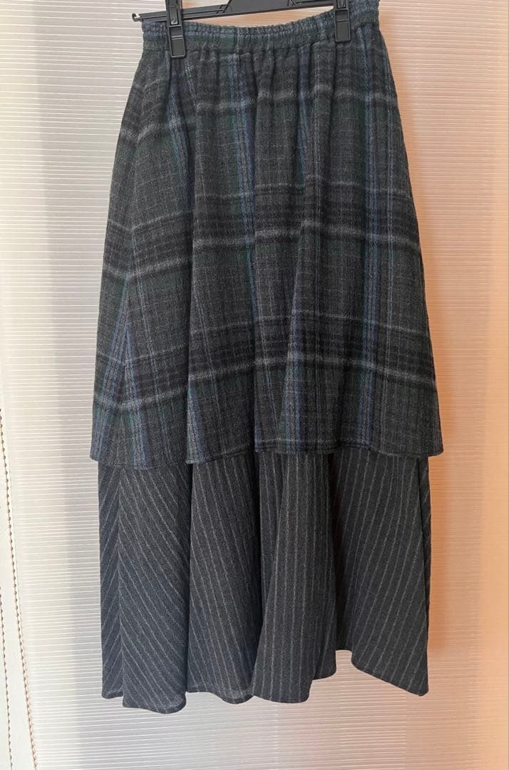 専用【新品】STOF チェックウール レイヤースカート