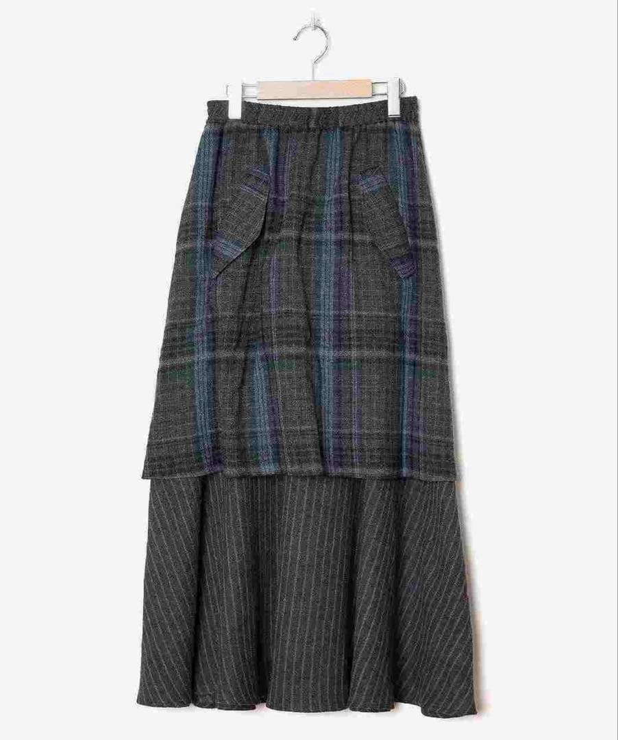 専用【新品】STOF チェックウール レイヤースカート