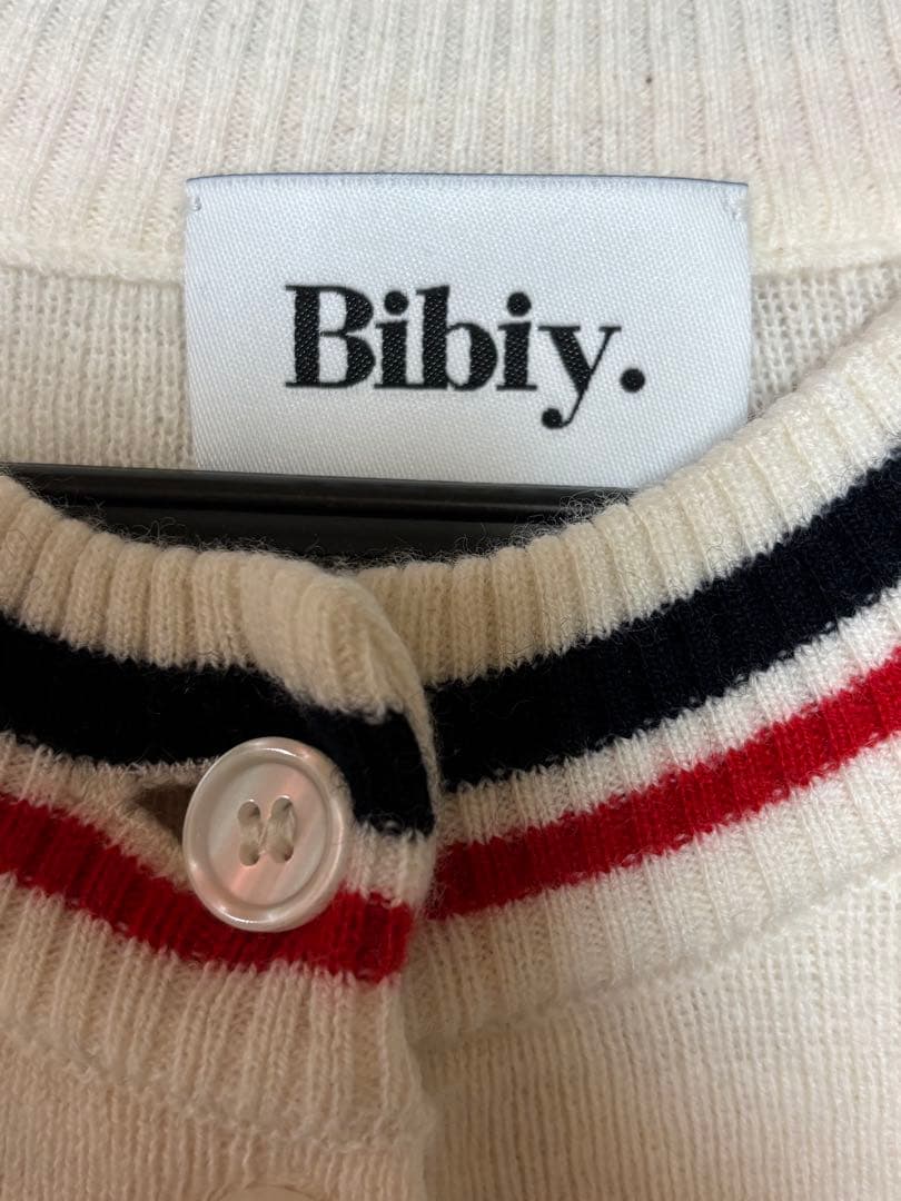 【タグあり】Bibiy B. BOAT CLUB CARDIGAN White