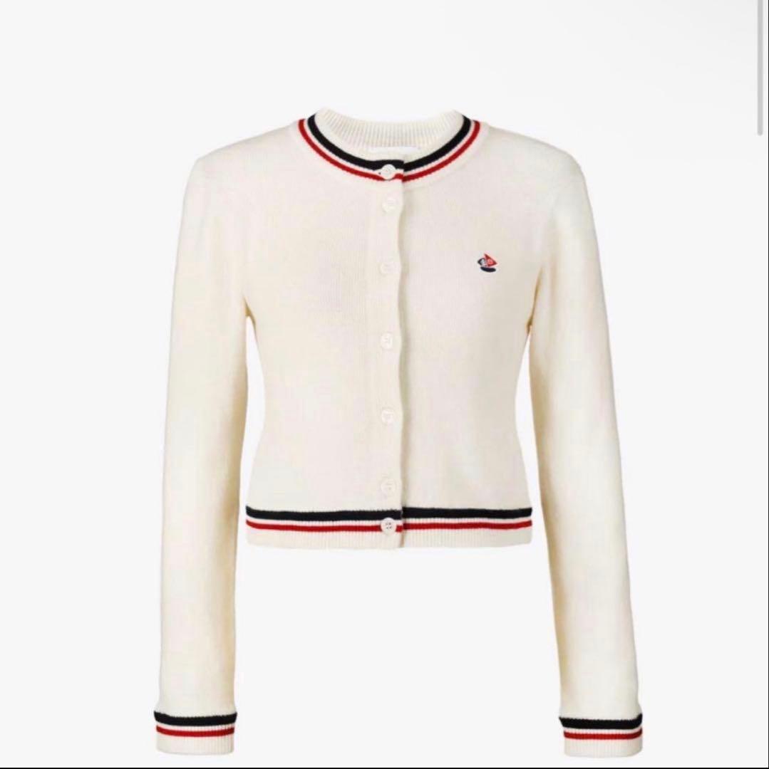 【タグあり】Bibiy B. BOAT CLUB CARDIGAN White