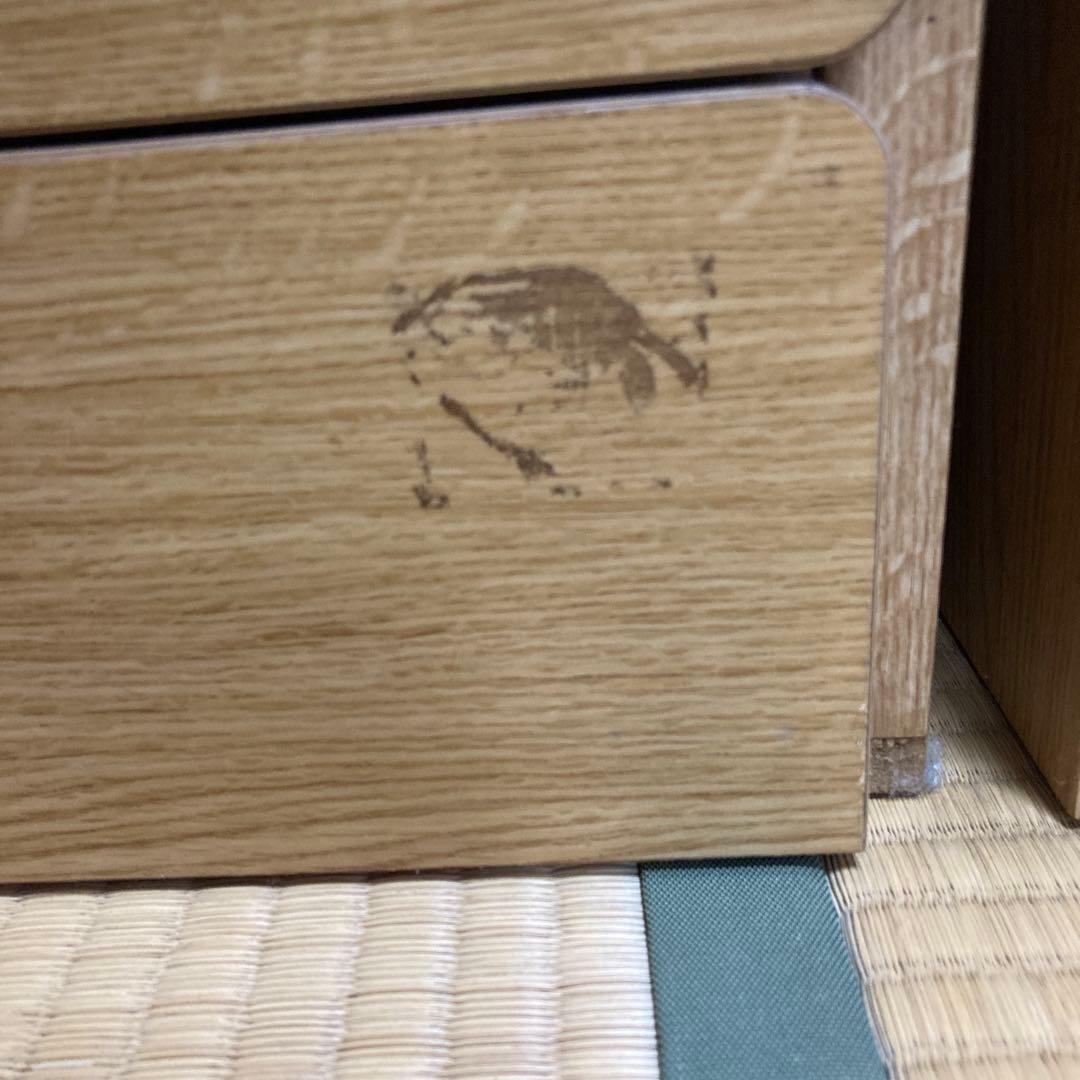 ナチュラルウッド 4段チェスト