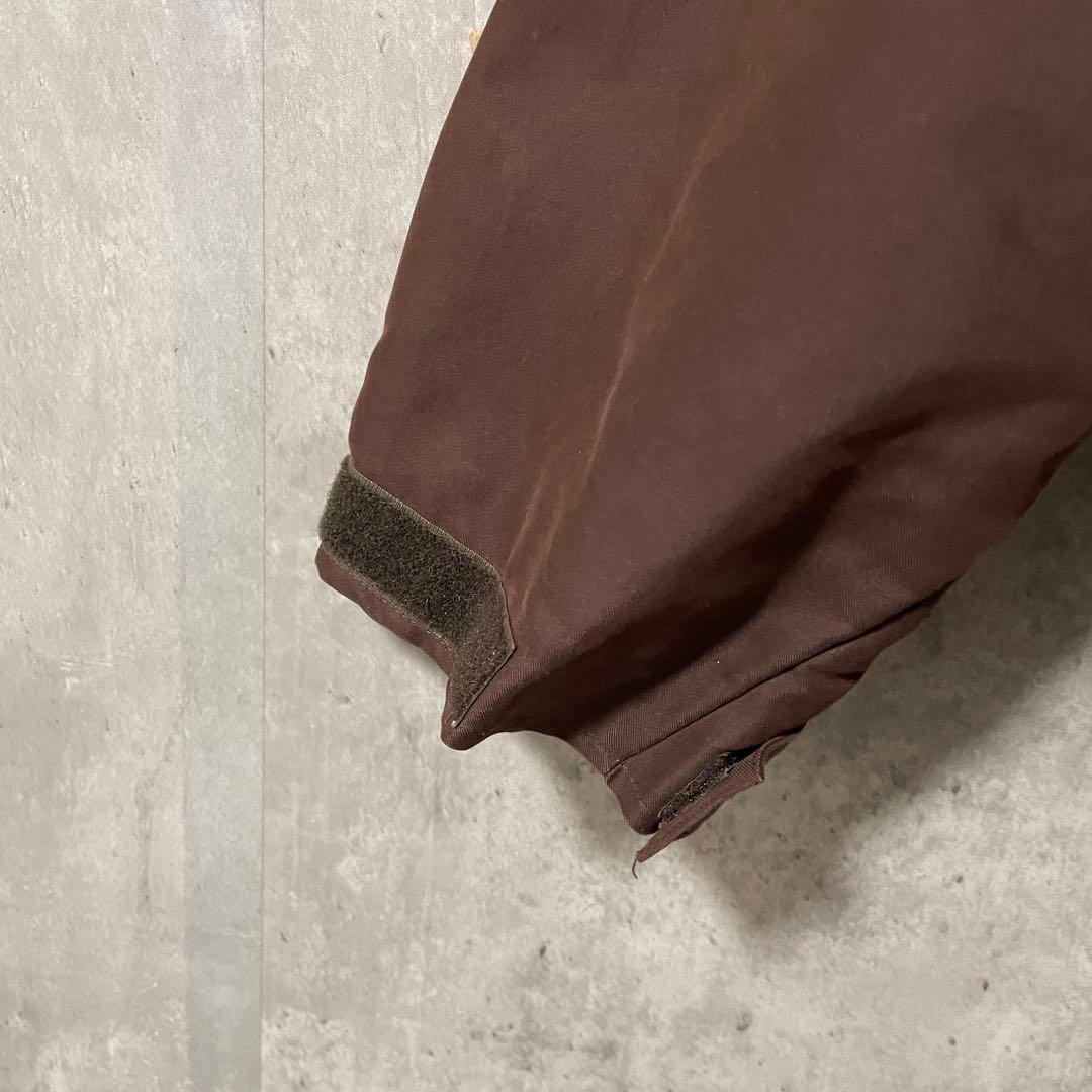 Burtonバートンスキーウェアスノーボードジャケットブルゾン茶色ブラウン刺繍