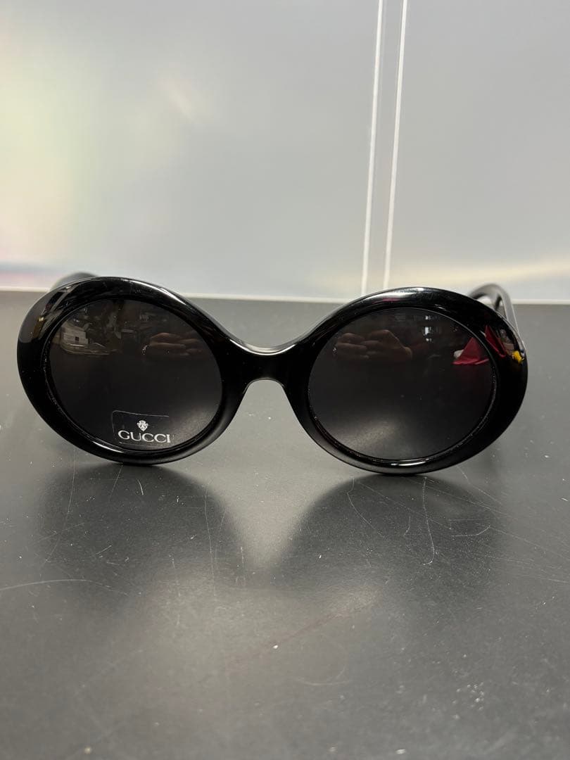 【美品】GUCCI サングラス インターロッキング GGロゴ オーバル グッチ