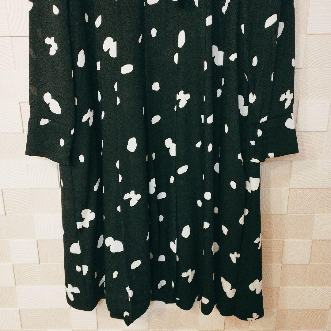【CELFORD × HANAEMORI】ヨークデザインプリーツワンピース M