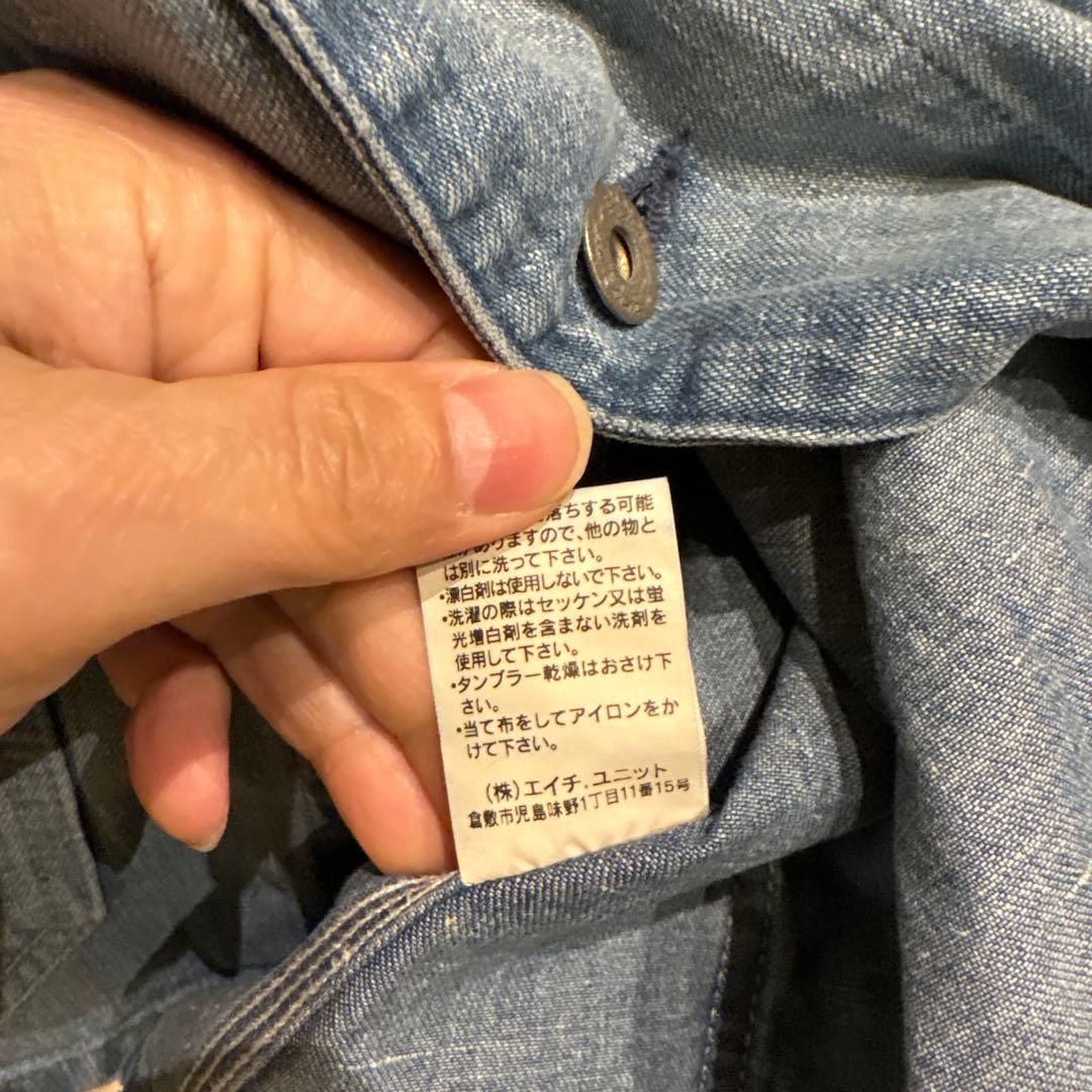 週末セール中　H.UNIT denim coveralls used wash
