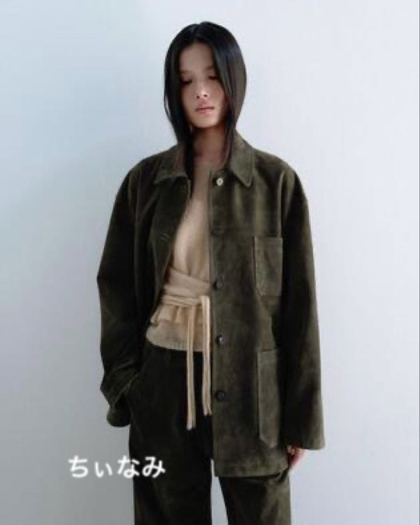 MONOHA Faux Suede Utility Jacket ジャケット
