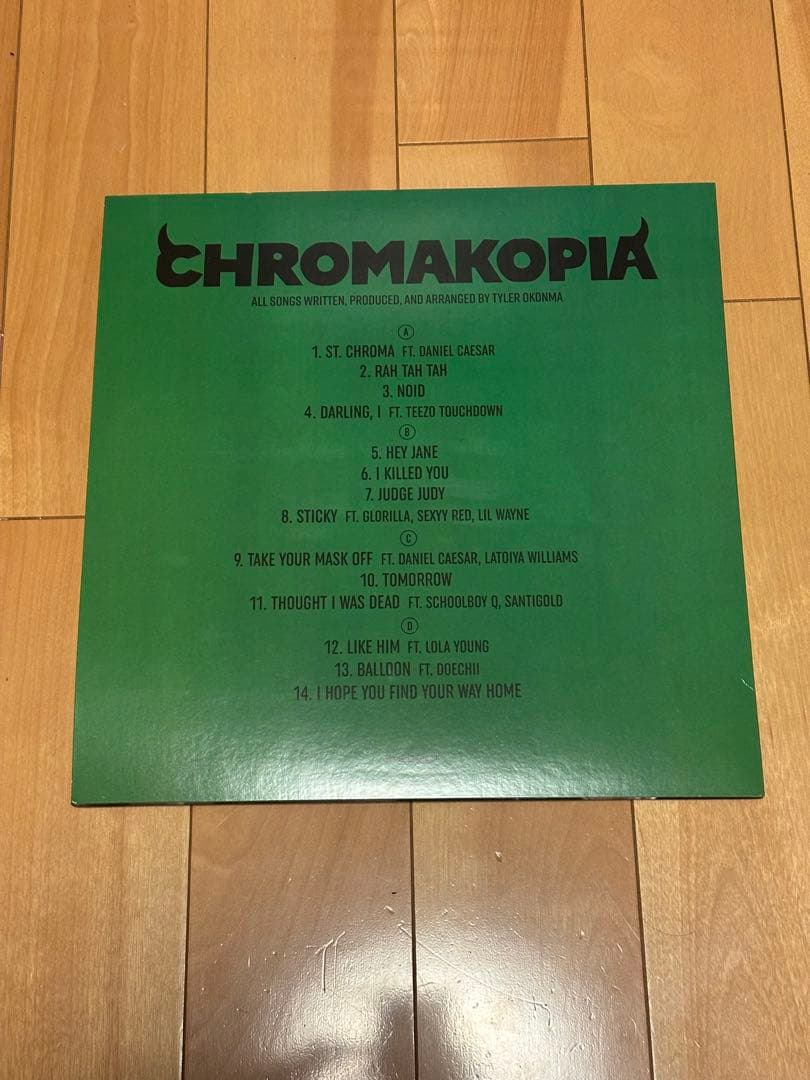Tyler The Creator CHROMAKOPIA レコード　ポスター付