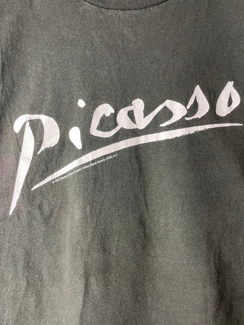 90s ヴィンテージ USA製　パブロピカソ　アートTシャツ　シングルステッチ