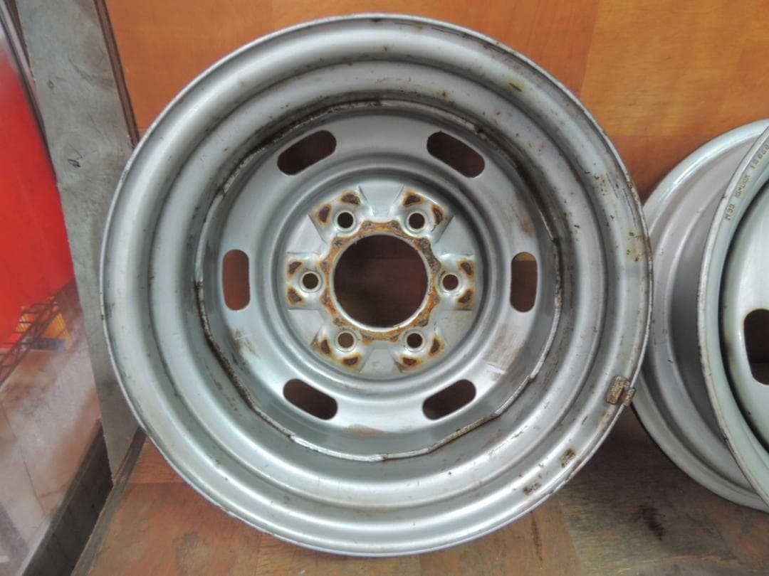 C25　15×5.5K　スチールホイール4本　タイタン ダッシュ　ハブ径 約93