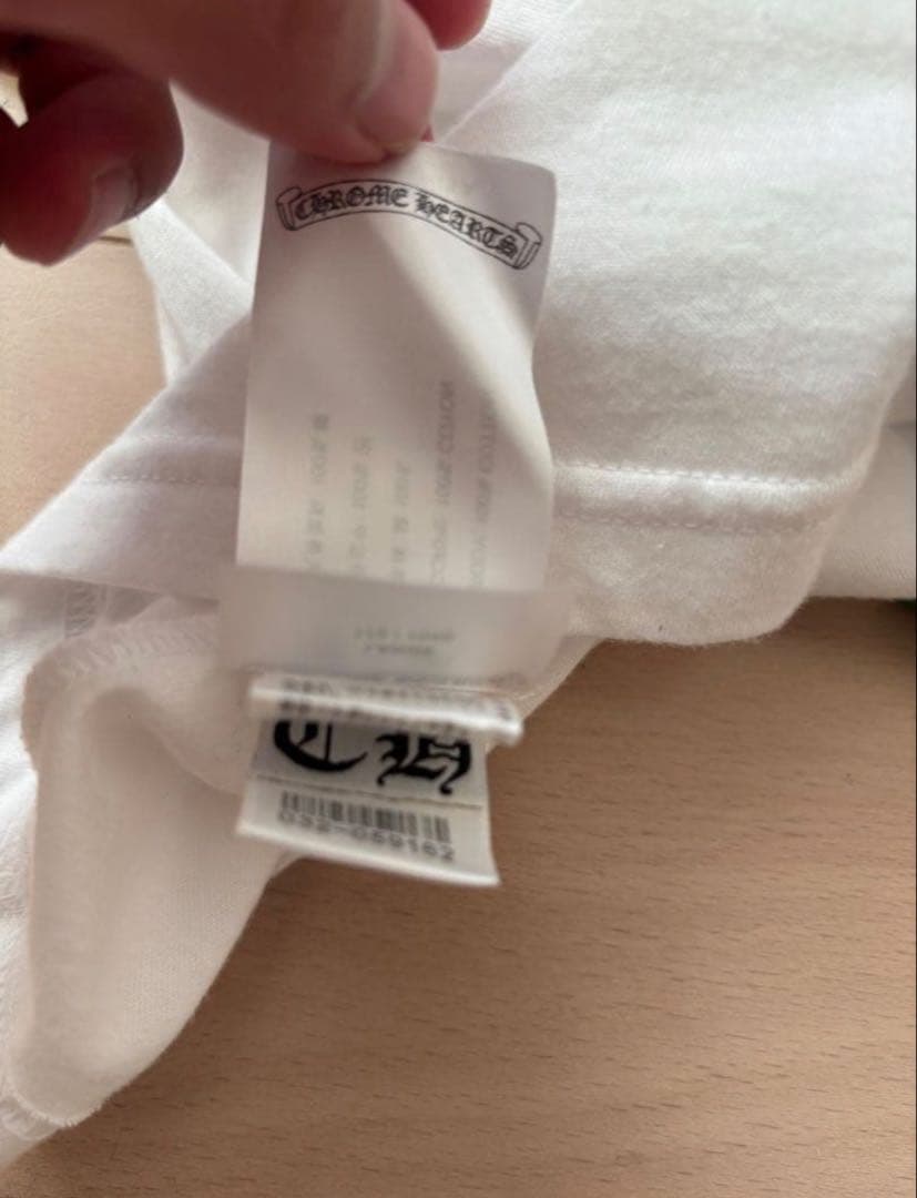 クロムハーツ　マルチカラー　セメタリークロス　ロンT 白