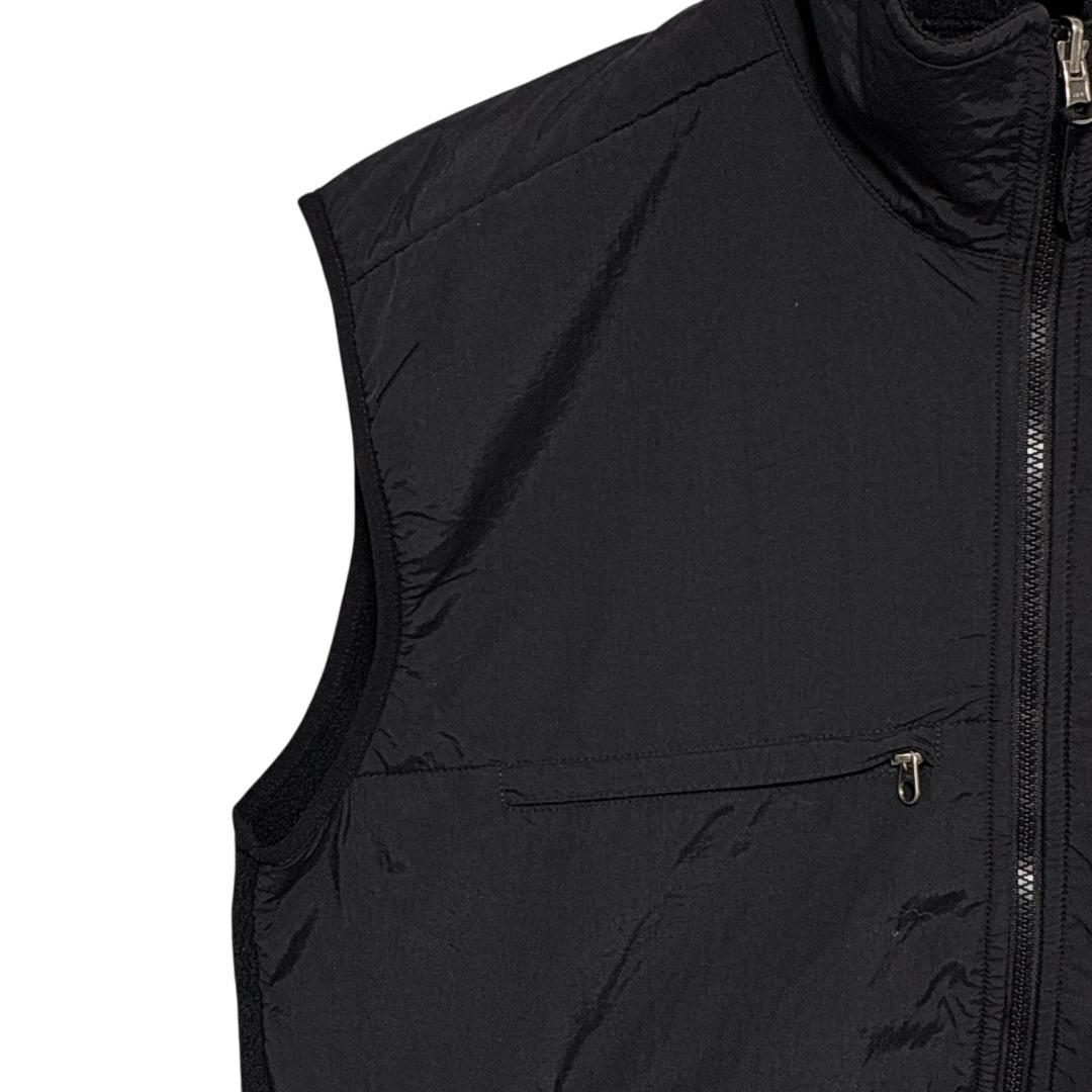 THE NORTH FACE デナリ フリースベスト 刺繍ロゴ 黒 XL相当