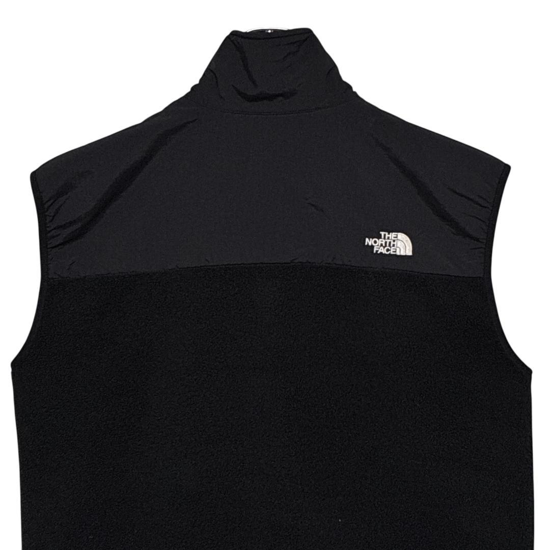 THE NORTH FACE デナリ フリースベスト 刺繍ロゴ 黒 XL相当