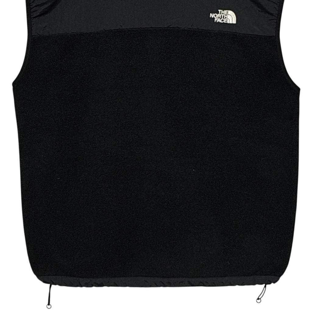 THE NORTH FACE デナリ フリースベスト 刺繍ロゴ 黒 XL相当
