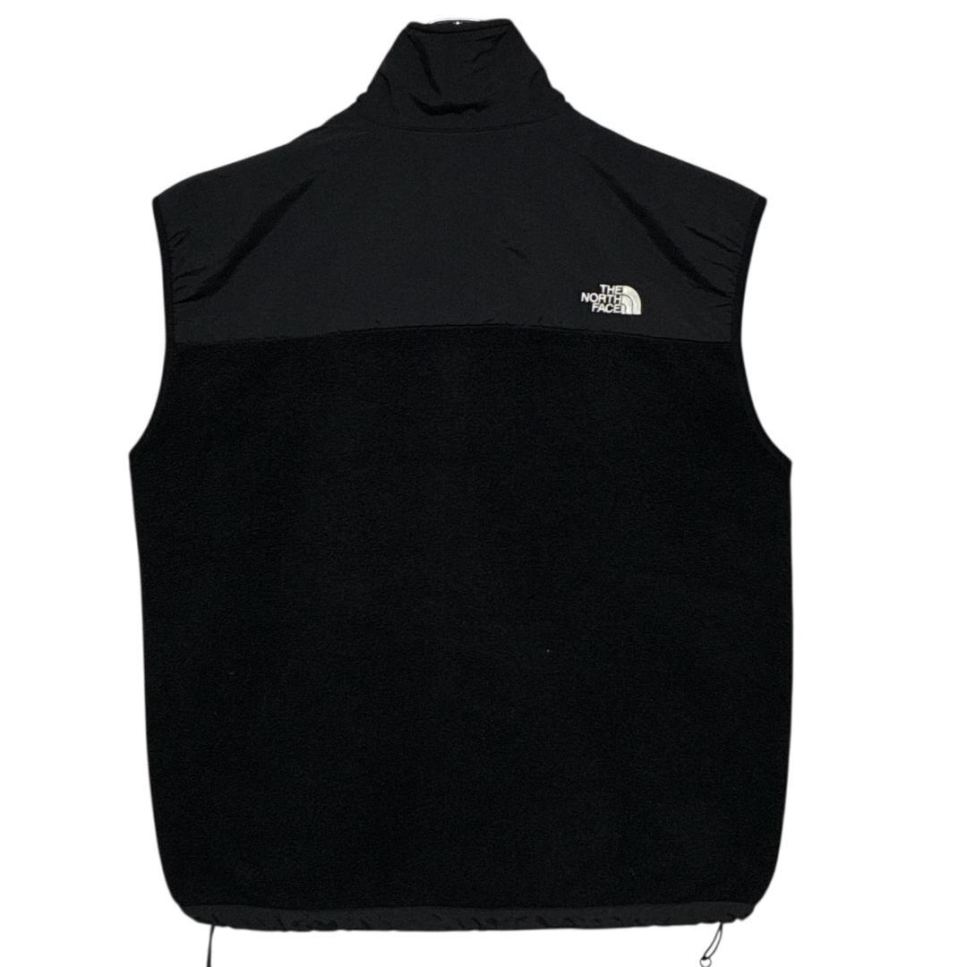 THE NORTH FACE デナリ フリースベスト 刺繍ロゴ 黒 XL相当