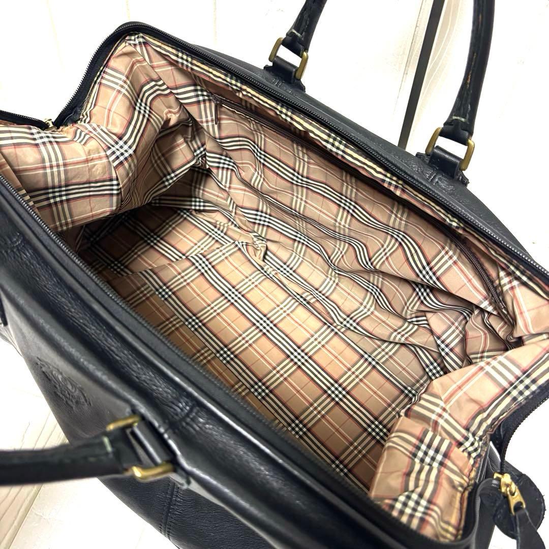 大容量 希少 PORTER セルビーノ ボストンバッグ ドクターバッグ 本革 黒