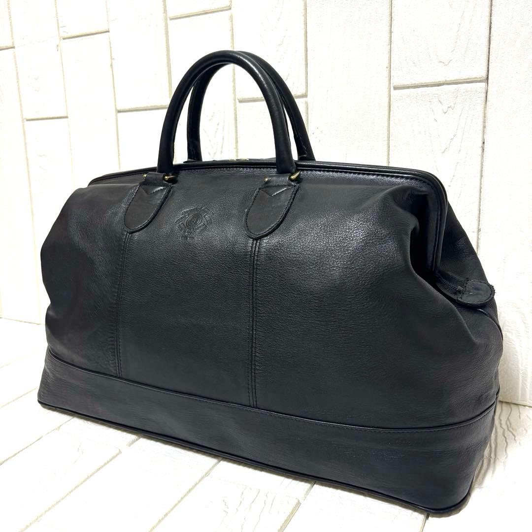 大容量 希少 PORTER セルビーノ ボストンバッグ ドクターバッグ 本革 黒