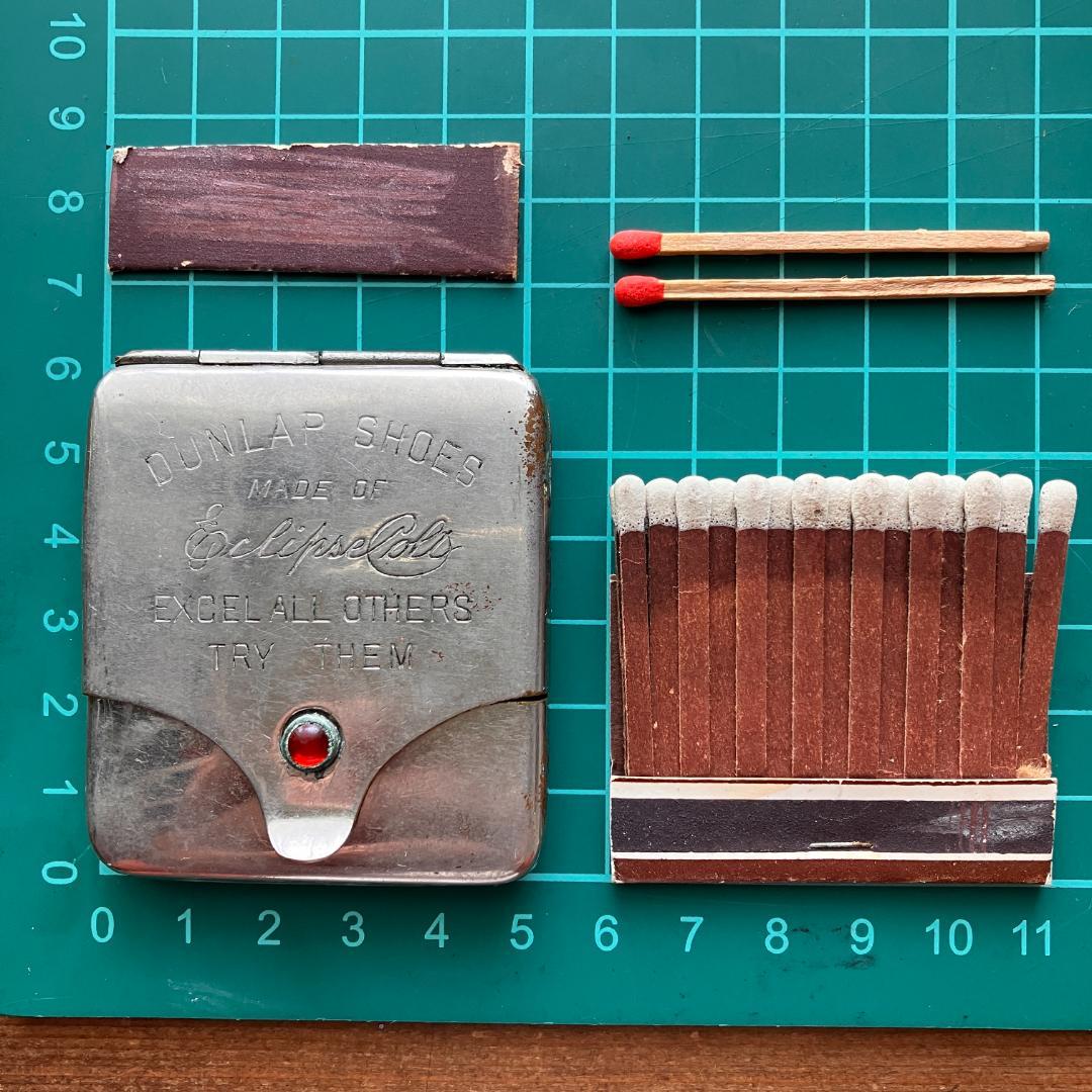 US広告入マッチケース／Early 1900s／antique／ノベルティ