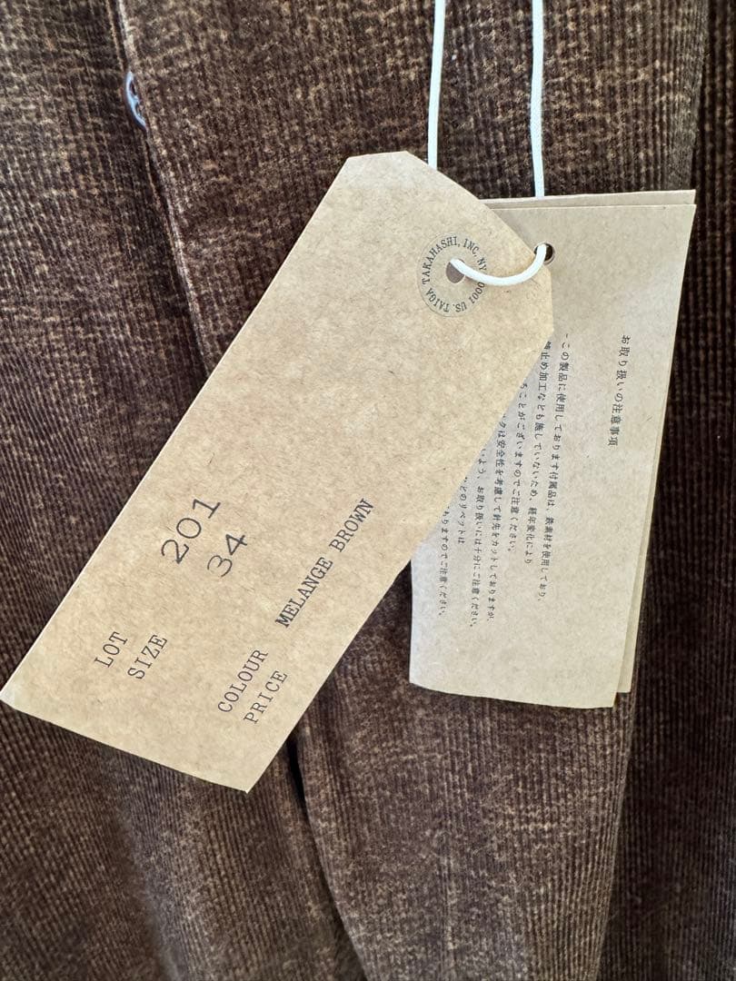 パンツ taiga takahashi LOT.201 WORK TROUSERS