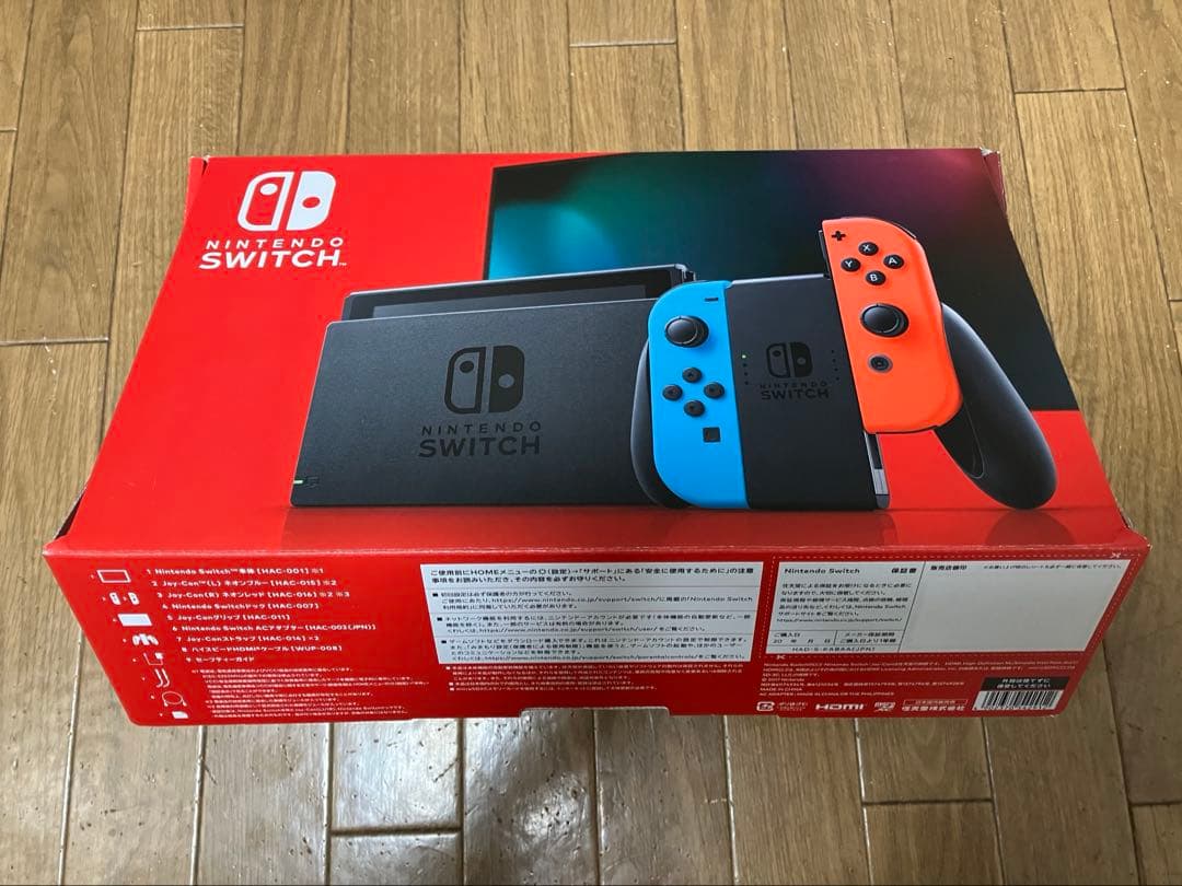 Nintendo Switch 本体 青/赤 Joy-Con 付属品1式完品