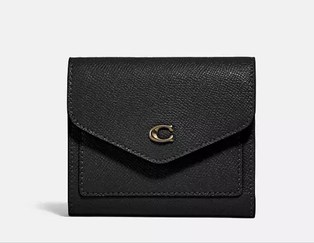 COACH コーチ　ブラック ミニ財布　折り財布