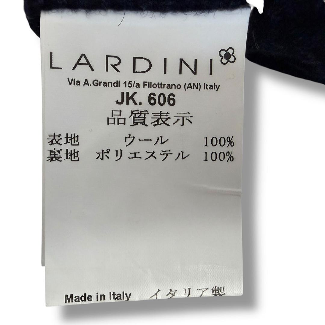 J5194 美品 ラルディーニ グレンプレイド柄テーラードジャケット 紺 48