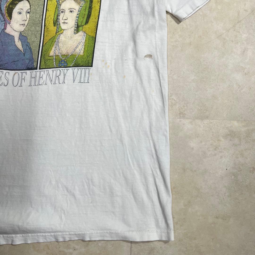80s \"Hans Holbein\" Tee アート　Tシャツ　ホワイト　XL