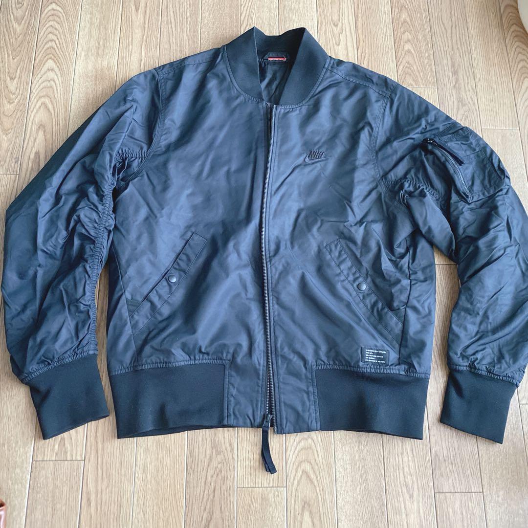 NIKE ナイキ MA-1 フライトジャケット XLサイズ ブラック 黒