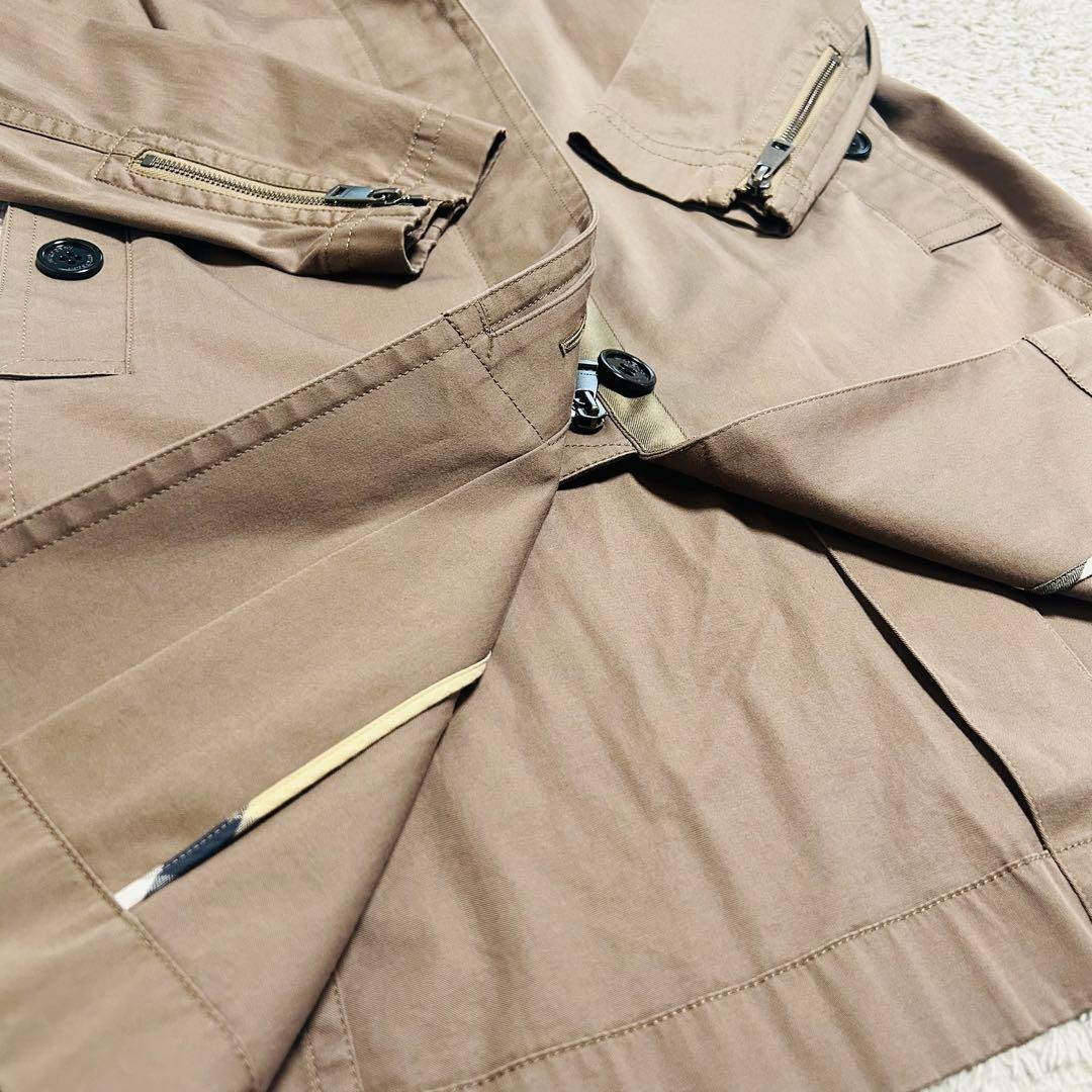 BURBERRY LONDON トレンチコート カーキ フード付 40 Lサイズ