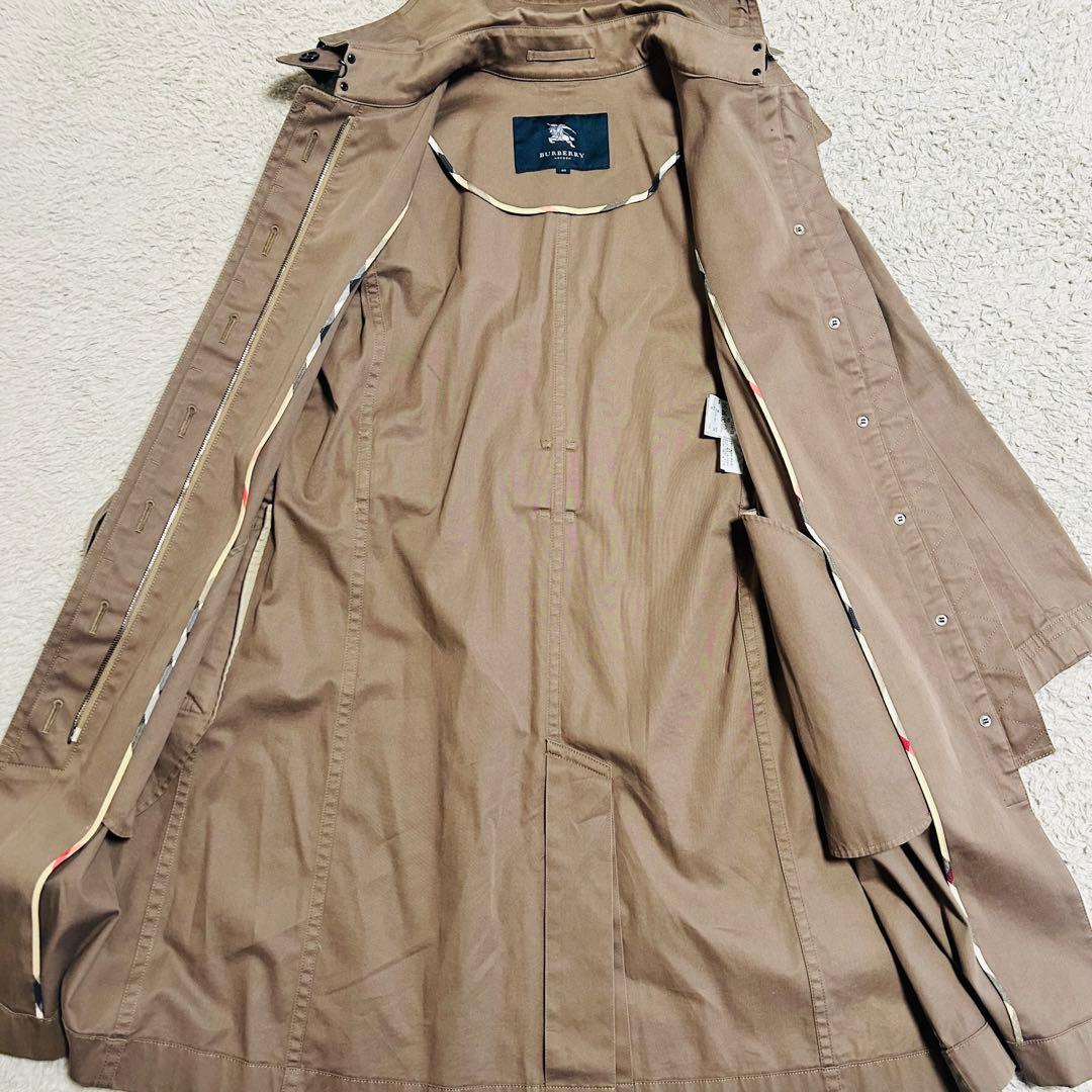 BURBERRY LONDON トレンチコート カーキ フード付 40 Lサイズ
