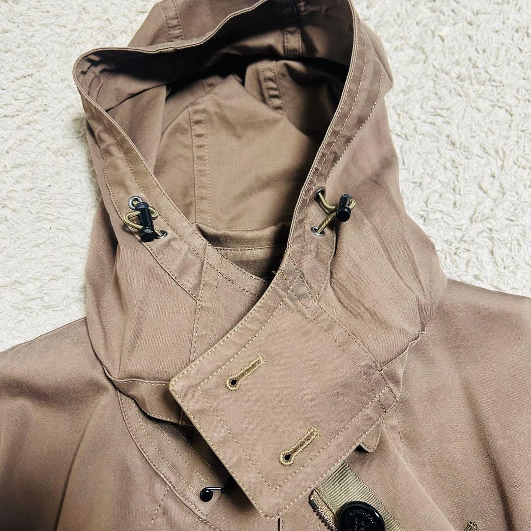 BURBERRY LONDON トレンチコート カーキ フード付 40 Lサイズ