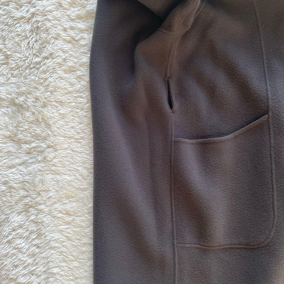 SOEJU ウール リバーローブコート　チャコール　S