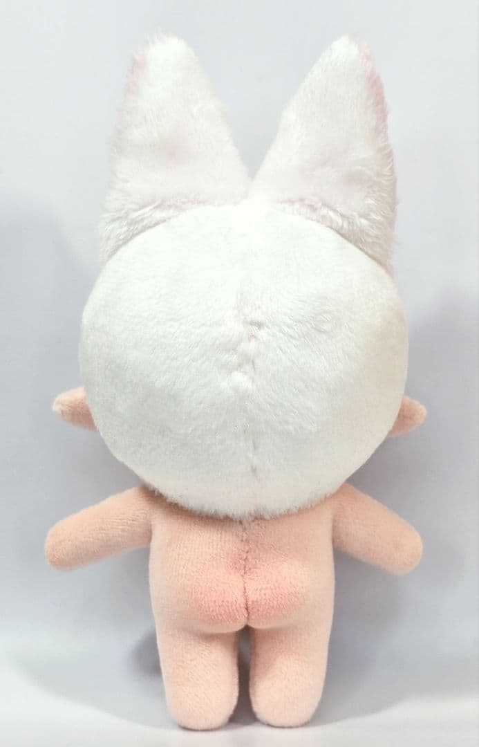 自作 無属性 ぬいぐるみ 骨入り 白狐くん 13cm