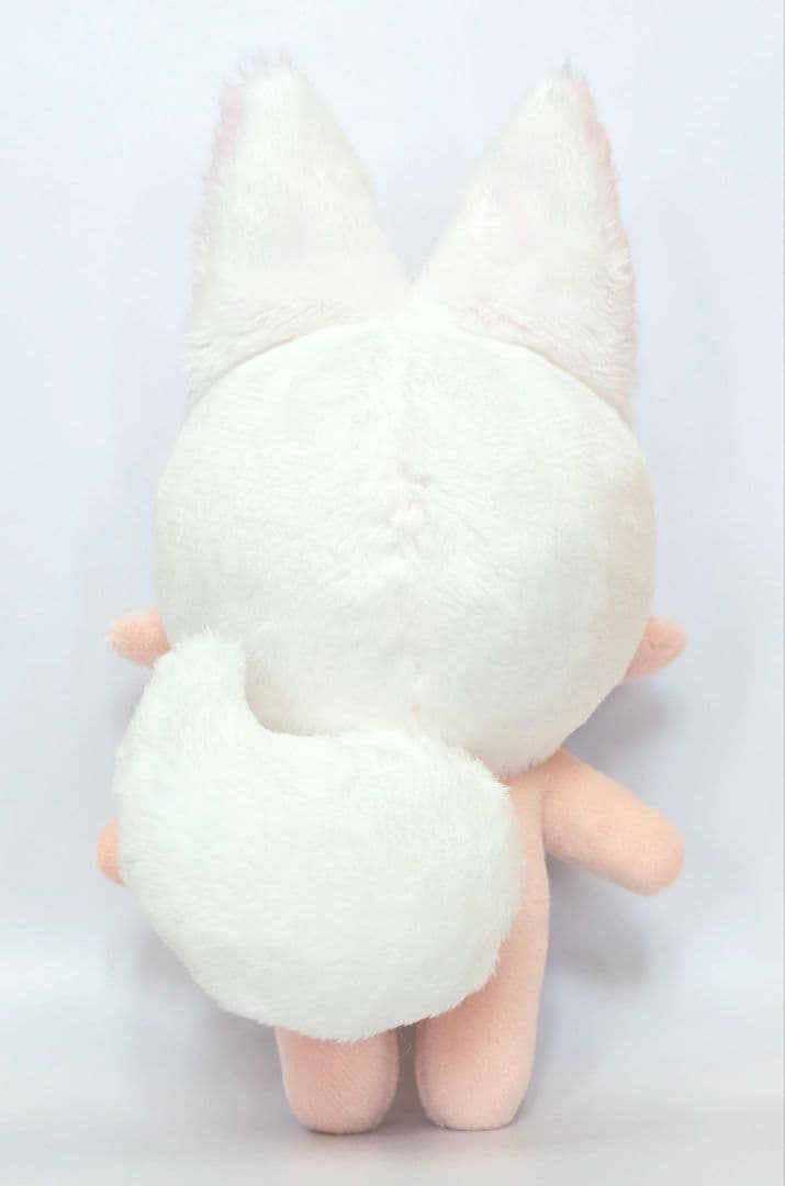 自作 無属性 ぬいぐるみ 骨入り 白狐くん 13cm