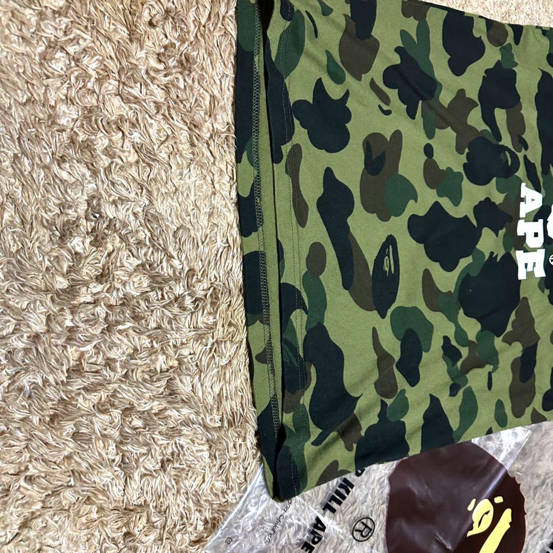 美品　A BATHING APE 1ST CAMO COLLEGE TEE