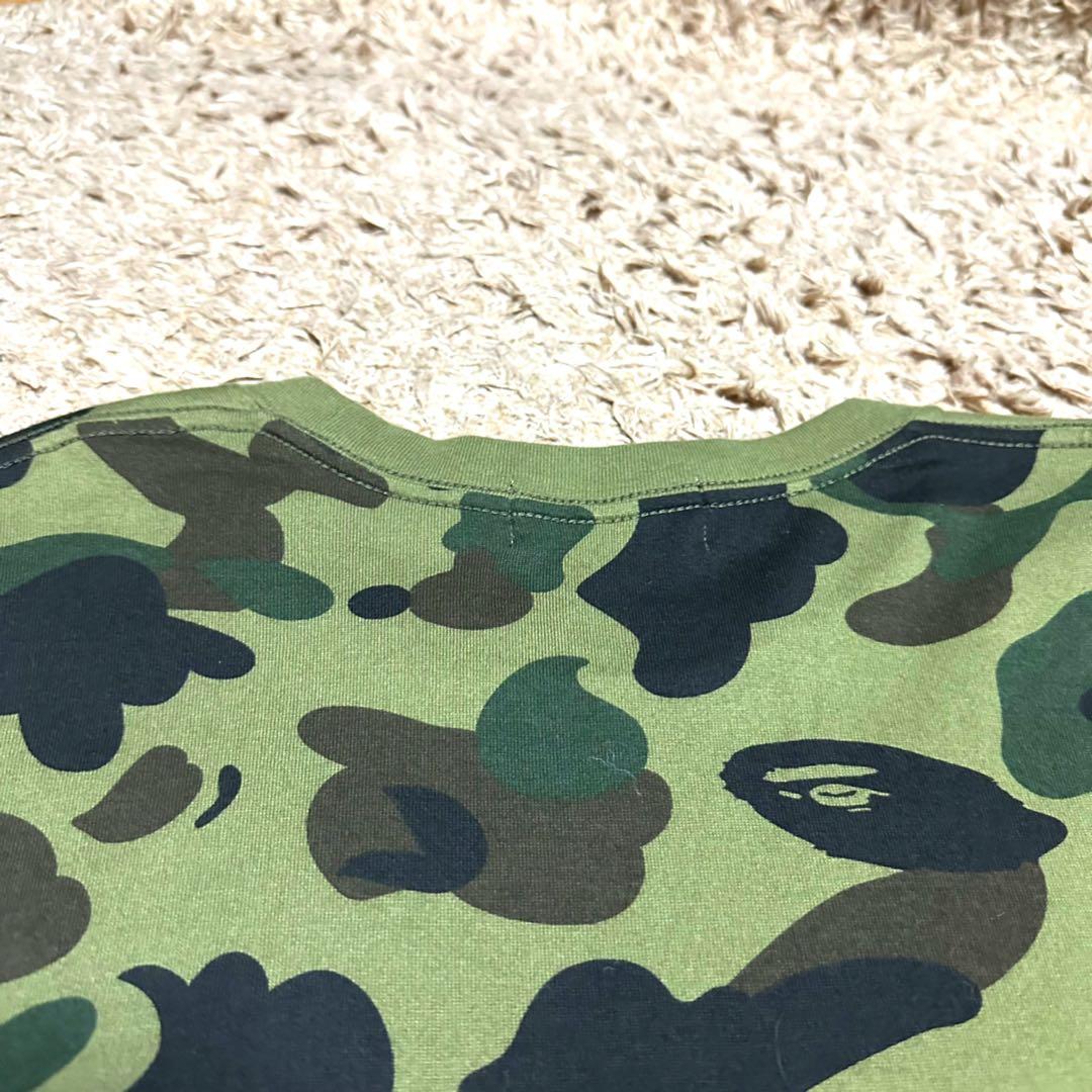 美品　A BATHING APE 1ST CAMO COLLEGE TEE